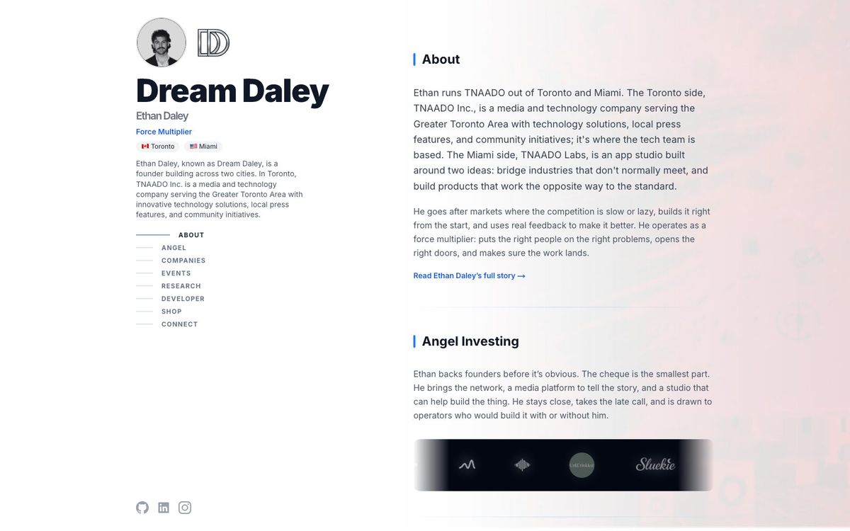 Dream Daley: built by TNAADO