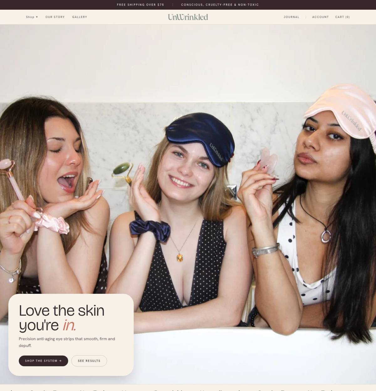 Unwrinkled Skincare Inc.: built by TNAADO